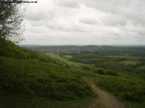 The view towards Dorking from opposite Landbarn Farm